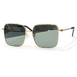 New Ladies Sunglasses Oversized Square Metal Frame Retro Fashion Trend Gradient Colorful Summer Glasses Top Sunglasses