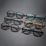 Men Glasses 9743 Denmark Titanium No Screw Korea Glasses Frames Optical Ultra-light Business Square Women lens Frame