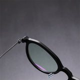 Round Glasses Light Luxury Men 1046 Denmark Titanium No Screw Korea Glasses Frames Optical Ultra-light Business Mens Glasses