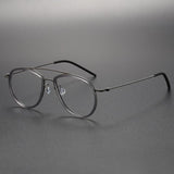 Reading Glasses For Men 5507A Denmark Titanium No Screw Glasses Frames Optical Ultra-light Business Round  Prescription Glass