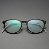 Round Denmark Linde 6506 Titanium No Screw Korea Glasses Frames Optical Ultra-light Business Prescription Diopter Glasses