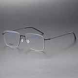Square High Quality 5508 Glasses Frame Handmade Denmark Titanium No Screw Korea Glasses Frames Optical Ultra-light Business