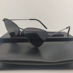 Sale Alloy Triangle Black Sunglasses Square PROTECT For Women Party Girl Brand Designer Female Fashion For Sun Glasses UV400