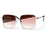 New Ladies Sunglasses Oversized Square Metal Frame Retro Fashion Trend Gradient Colorful Summer Glasses Top Sunglasses