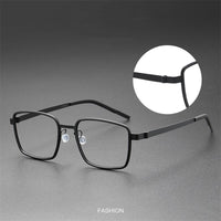Titanium Eyeglass Frames Denmark Linde 9754 Titanium No Screw Korea Glasses Frames Optical Ultra-light Business Glasses