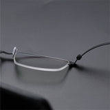 High quality 7046 Denmark Titanium No Screw Korea Glasses Frames Optical Ultra-light Business Square Glasses Frames