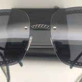 Sale Rimless Gold Chain Brand Shades Sunglasses For Women Metal Girl Party Retro Sunglasses Aesthetic Rimless Trendy Sun Glasses