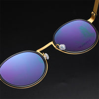 Eyeglass Frame Denmark Linde 9752 Titanium No Screw Korea Round Glasses Frames Optical Ultra-light Business For Men Women