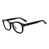 F2055 Round Acetate Men Women Retro Frame Glasses For Men and Women  Acetate myopia computer prescription glasses