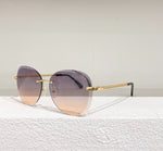 2022 New Pilot Ladies Sunglasses Titanium Alloy Frame Fashion Trend Sunglasses UV400