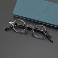 F2058 Men Women Retro Frame Glasses Round Acetate  For Men and Women myopia computer prescription glasses  artistic personality