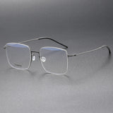 Handmade High Quality 5511 Denmark Titanium No Screw Korea Glasses Frames Optical Ultra-light Business Square Men Glasses Frame