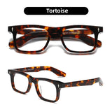 Jacques NN-037 Retro Vintage High Quality Men Women Glasses Frame  Rectangular Acetate myopia  prescription glasses