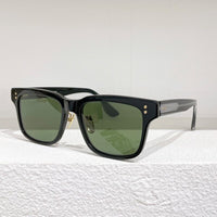 D407 Original Thickened Acetate Sunglasses Square Black Gradient Designer Brand Eyeglasses Tortoise Handamde High Quality Glass