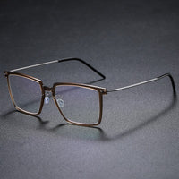 Eyeglass Frames For Men Denmark Linde 6577 Titanium No Screw Korea Glasses Frames Optical Ultra-light Business Frame