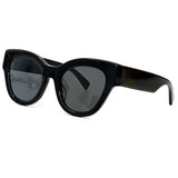 Super Cat's Eye Sunglasses 2023 Retro Women's Round Colorful Color Matching Sunglasses Women Retro Fashion Summer Sunshade