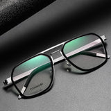 Glasses Frame For Men Denmark Linde 9753 Titanium No Screw Korea Square Glasses Frames Optical Ultra-light Business