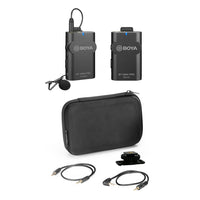 E-electronic XINPU Boya BY-WM4 Pro K1/K2/K3/K5 Dual Channel 2.4G Wireless Studio Condenser Microphone Lavalier Interview Mic for DRLR Cameras
