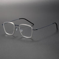 Man Glasses Frames 5506A Denmark Titanium No Screw Korea Glasses Frames Optical Ultra-light Business Eyeglass Frame