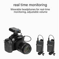 E-electronic XINPU Boya BY-WM4 Pro K1/K2/K3/K5 Dual Channel 2.4G Wireless Studio Condenser Microphone Lavalier Interview Mic for DRLR Cameras