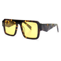 Retro Big-Frame Ladies Sunglasses Luxury Square Gradient Cool Ladies Sunglasses 2023 Designer Big-Frame Glasses