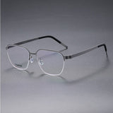 Prescription Glasses 7423 Denmark Titanium No Screw Korea Glasses Frames Optical Ultra-light Business Square Titanium Frames