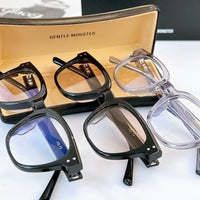 S-sunglasses Anti Radiation Computer Glasses For Volta Women Rectangular Black Acetate Frame Eyewear Anti Blue Light Blocking Ray Wellington Style Glasses Optical Spectacle Eyeglass Replaceable Lenses For Adult 99.9% UV Protection Blue Light