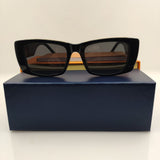 2023 Acetate Rectangle Black Square Sunglasses Man For Women Brand Designer New Irregular Sun Transparent Glasses Woman UV400