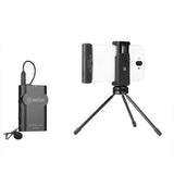 E-electronic XINPU Boya BY-WM4 Pro K1/K2/K3/K5 Dual Channel 2.4G Wireless Studio Condenser Microphone Lavalier Interview Mic for DRLR Cameras
