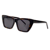 New Cat's Eye Sunglasses Female Fashion Big Frame Gradient Lens Sunglasses Retro Design Frame Trendy Color Matching Glasses