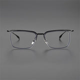 DTX100 Men Women's Male Business Retro Square Frame Glasses For Men and Women  Eyebrow Glasses Frame Female