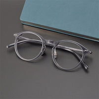 TH9097 titanium business round Men Women Frame Glasses  myopia  prescription round light glasses frame