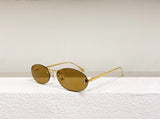 2023 Fashion women's sunglasses Oval sunglasses Titanium alloy brand designer UV400