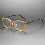 Round Denmark Linde 1818 Titanium No Screw Korea Glasses Frames Optical Ultra-light Business Rtro Optical Lenses Frames Man