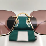 Hot 2023 New Small Fashion Semi-Rimless Sunglasses For Women Party Brand Designer Black Female Girl Ladies For Sun Glasses UV400