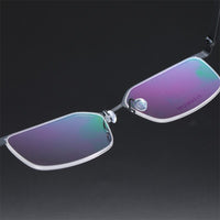 Prescription Glasses 7422 Denmark Titanium No Screw Korea Glasses Frames Optical Ultra-light Business Square Eyeglasses Men