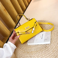 L-package 21-15-7cm Women's Satchel Handbags Top Handle Purses Shoulder Bags Leather Tote for Ladies with Long Strap