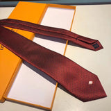 A-accessories Louis Vuitton Men's Cotton Solid Stripe Skinny Tie Slim Necktie For Wedding Party