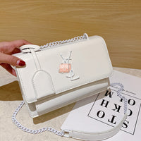 L-package 22-14-10cm Women Purse Clutch Small Crossbody Shoulder Bag with Chain Strap
