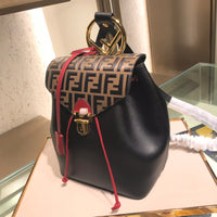 H-bag Fendi BACKPACK Red leather backpack Length:22 Height:26 Depth:15