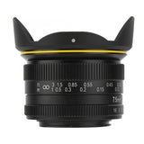 E-Electronic KamLan KL7.5MM F3.2 Fixed-focus APS-C frame mirrorless lens Large Aperture Fisheye Wide Angle Mirrorless Camera Lens M4/3-mount Wide Angle Lens Large Aperture Lens