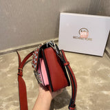 M-Handbag M.K 23-16cm Women Designer Rivet Shoulder Bag Ladies Top Handle Clutches Handbags Purse