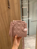 M-Handbag Dior 18cm Purses and Handbags for Women Top Handle Satchel Shoulder Bags for Ladies