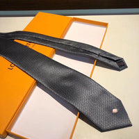 A-accessories Louis Vuitton Men's Cotton Solid Stripe Skinny Tie Slim Necktie For Wedding Party