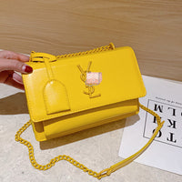 L-package 22-14-10cm Women Purse Clutch Small Crossbody Shoulder Bag with Chain Strap