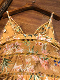 D-clothing Zimmermann Women's Ruffled One Piece Swimsuit Solid Adjustable Strap Bathing Suits Swimwear