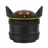 E-Electronic KamLan 8MM F3.0 Wide-angle fixed focus APS-C frame mirrorless lens Manual Wide Angle Fisheye Lens for Sony Canan Fuji DSLR Camera DSLR Camera Fisheye Lens Wide Angle Fisheye Lens