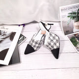 S-shoe Women's Chunky Thick Slippers-Summer Sandals Peep Toe Slip On Casual Shoes