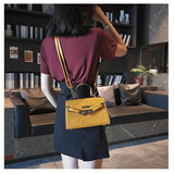 L-package 21-15-7cm Women's Satchel Handbags Top Handle Purses Shoulder Bags Leather Tote for Ladies with Long Strap