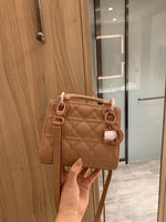 M-Handbag Dior 18cm Purses and Handbags for Women Top Handle Satchel Shoulder Bags for Ladies